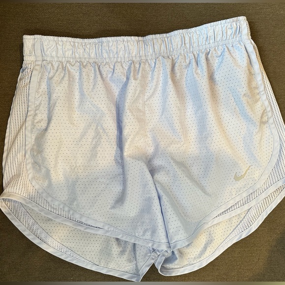 Nike Athletic Dri Fit Running Shorts in Baby Blue - Picture 2 of 5